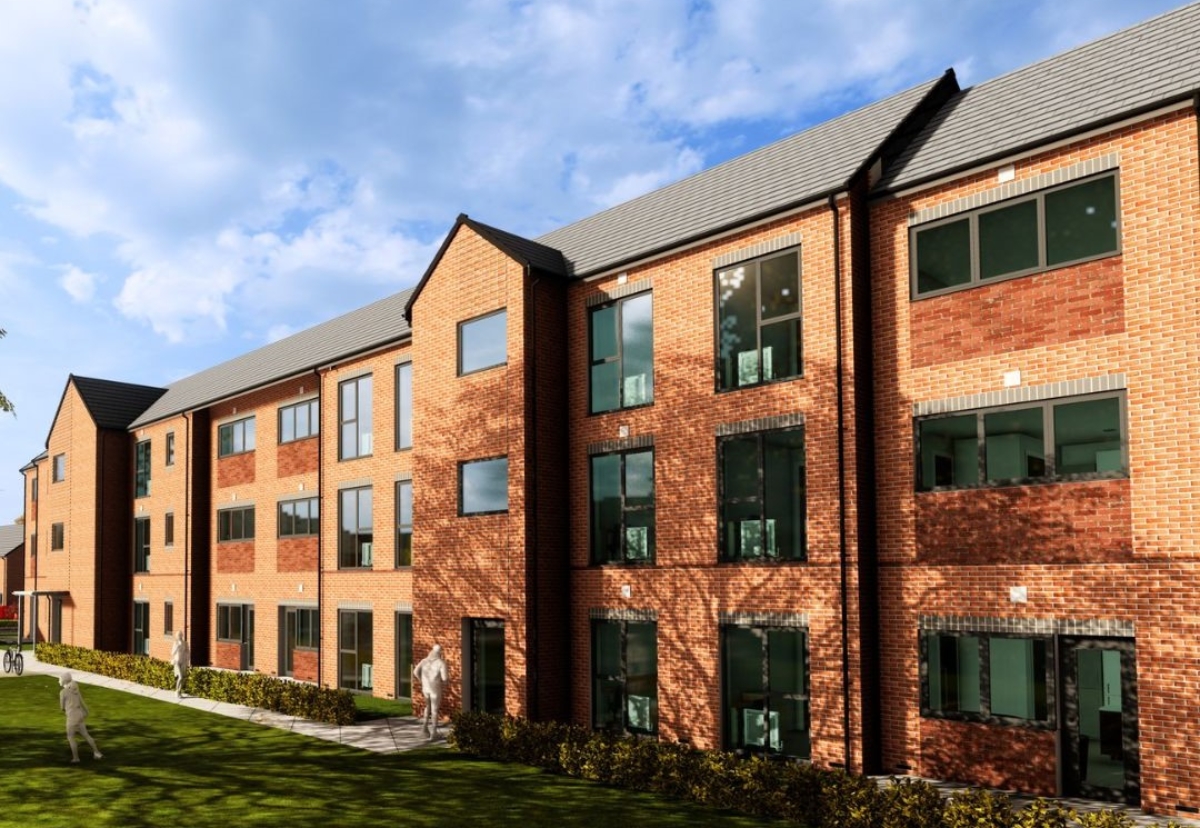 Houses at Hough Top development