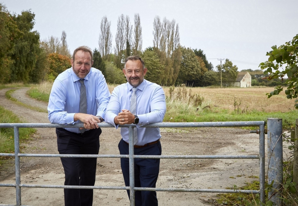 Beal Homes Chief Executive Richard Beal, right, and Land Director Chris Murphy at the site in Immingham