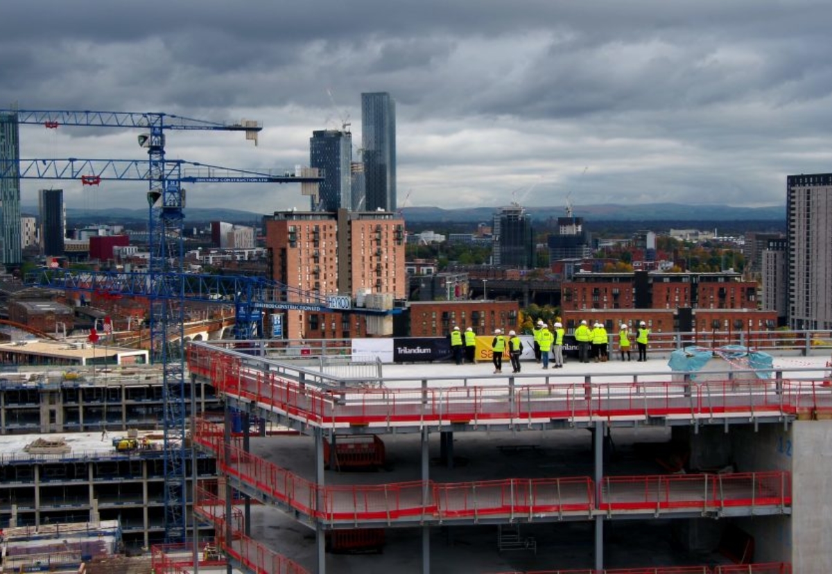 A topping out ceremony was held at the site in October