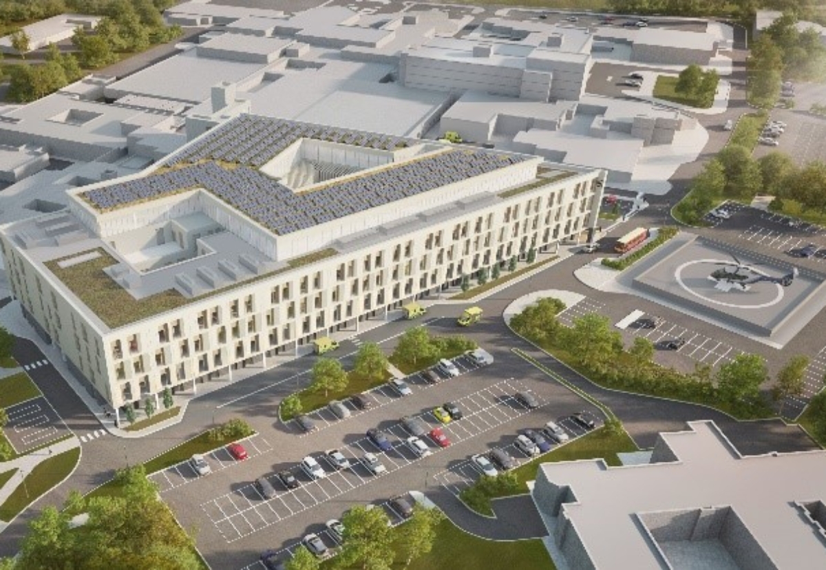 CGI of new healthcare facilities at Royal Shrewsbury Hospital