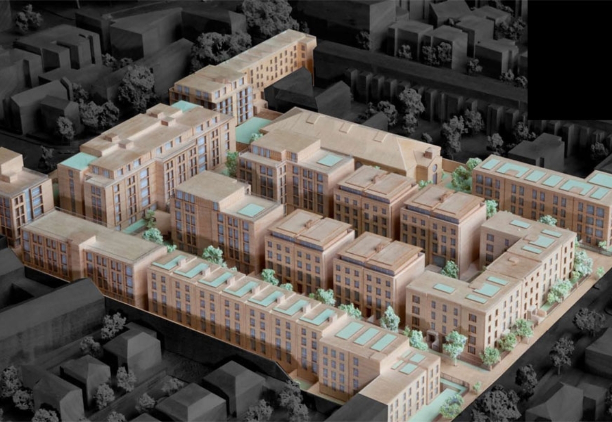 Model of the barracks redevelopment plan