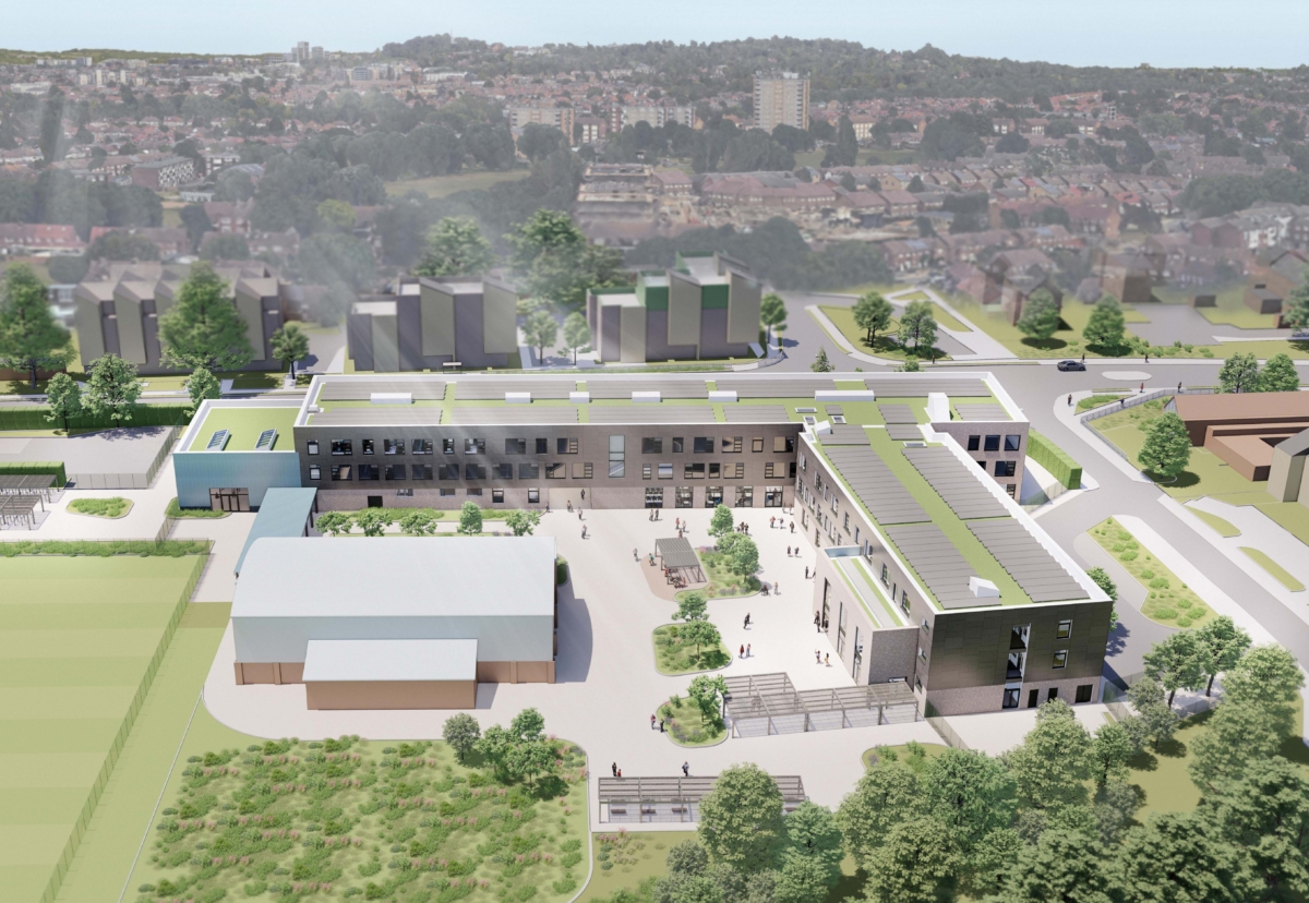 Northolt High School project (Architect:Jestico + Whiles)