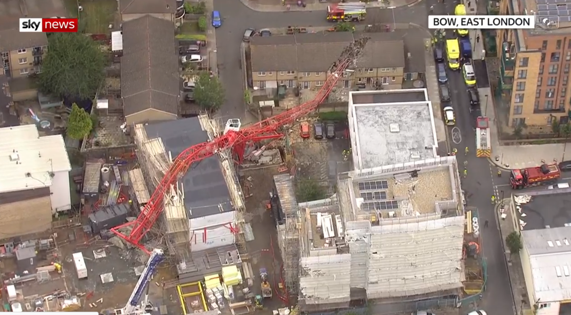 Woman Killed In London Crane Collapse Construction Enquirer News