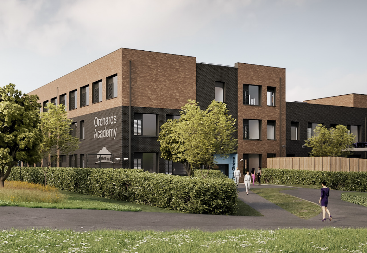 Bond Bryan Architects designed the new Orchards Academy 