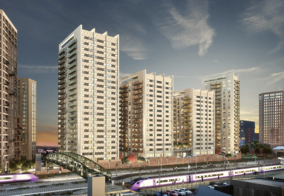 Merrick Place will consist of four tower blocks rising to 15 -23 storeys