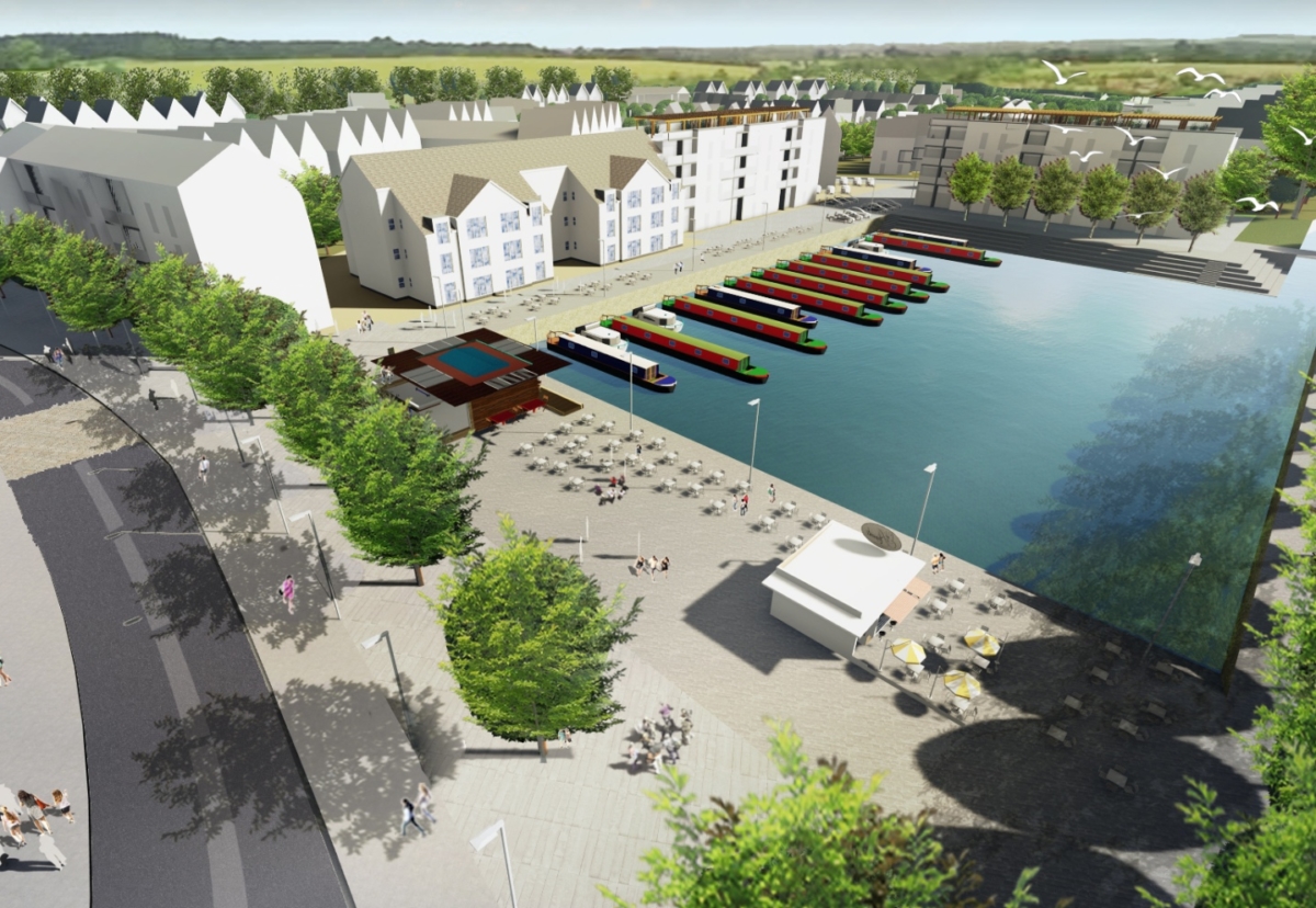 Staveley Works development plan includes a marina on the Chesterfield canal