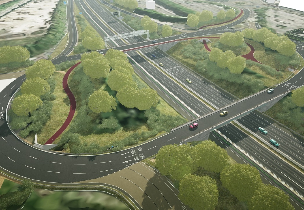 New M3 junction 9 roundabout design by Jacobs