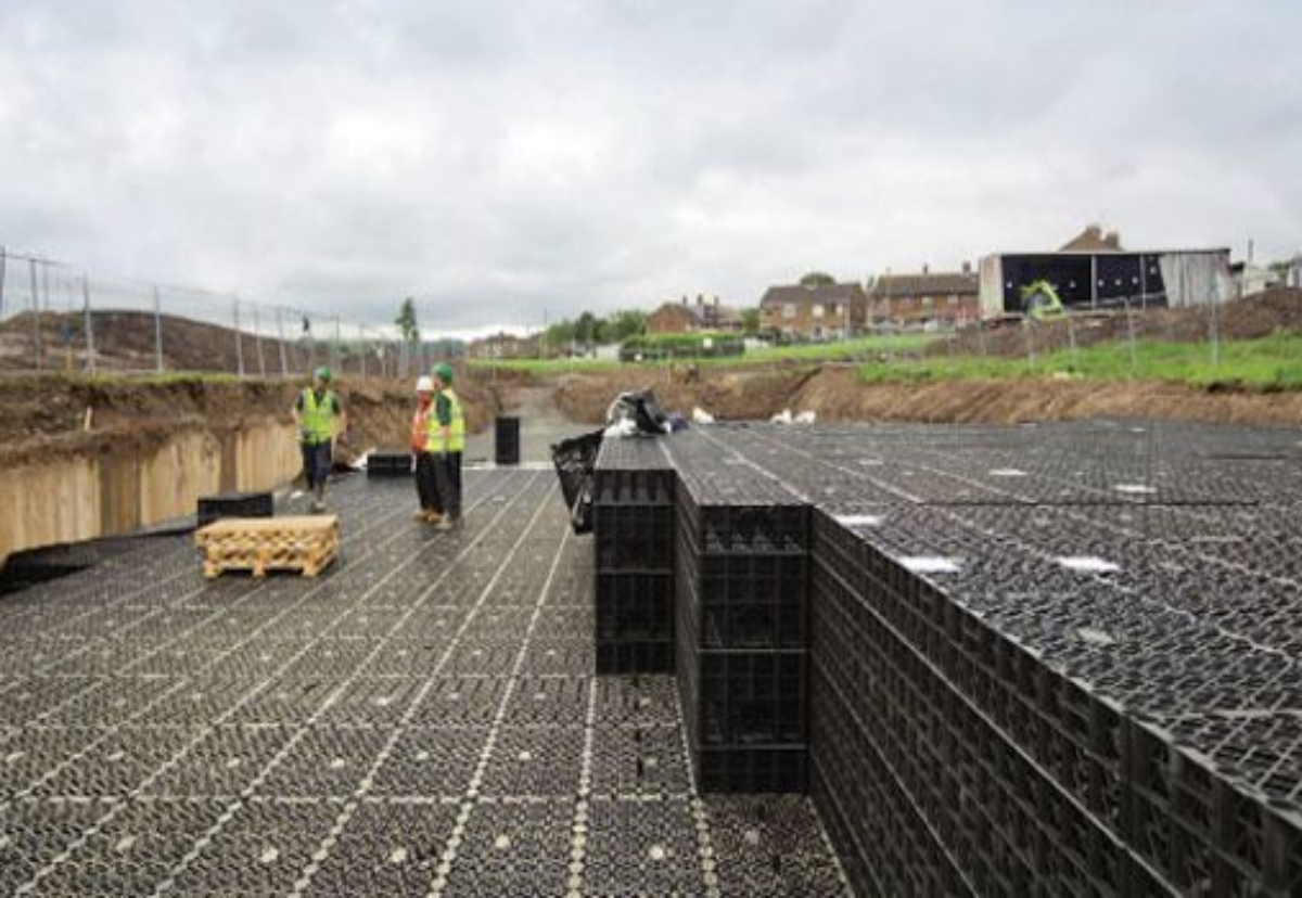 Alderburgh manufactures a range of stormwater management modules to prevent surface water flooding 